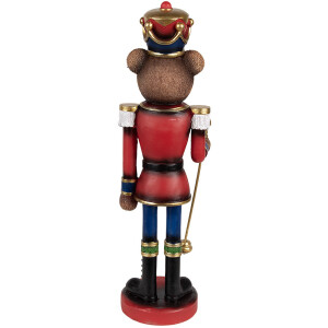 Clayre & Eef 6PR4333 Decoración Oso Soldado 10x9x31 cm