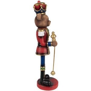 Clayre & Eef 6PR4333 Decoración Oso Soldado 10x9x31 cm