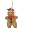 Clayre & Eef 6PR4339 Colgante decorativo Hombre de jengibre 6x1x8 cm