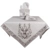 Clayre & Eef GTW01 Mantel motivo ciervo 100x100 cm