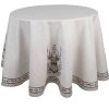 Clayre & Eef GTW07 Mantel Motivo Ciervo Beige Ø 170 cm