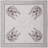 Clayre & Eef GTW43 Juego de servilletas 6 piezas 40x40 cm Beige Marrón