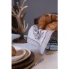 Clayre & Eef GTW43 Juego de servilletas 6 piezas 40x40 cm Beige Marrón