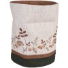 Clayre & Eef LFJ50 Panera Ø 15x16 cm Motivo Seta Marrón Beige