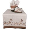 Clayre & Eef LFJ50 Panera Ø 15x16 cm Motivo Seta Marrón Beige