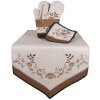 Clayre & Eef LFJ50 Panera Ø 15x16 cm Motivo Seta Marrón Beige