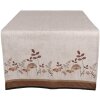 Clayre & Eef LFJ64 Traves de Mesa Champiñones Beige Marrón 50x140 cm