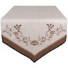 Clayre & Eef LFJ65 Camino de Mesa Setas 50x160 cm Beige Marrón