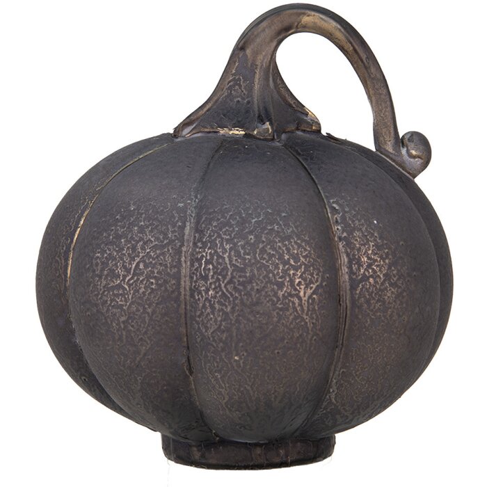 Clayre & Eef 6GL4542 Decoración Calabaza Gris Ø 15x16 cm