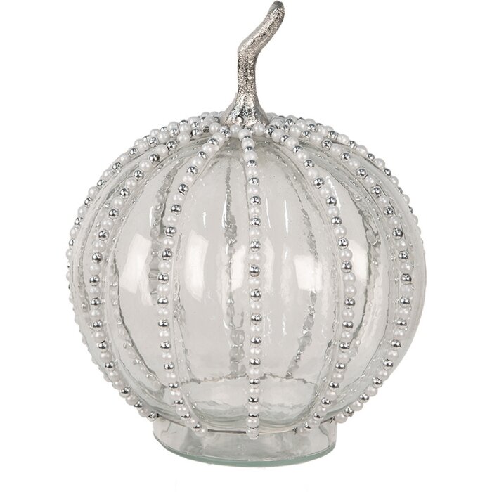 Clayre & Eef 6GL4544L Decoración calabaza vidrio Ø 20x27 cm