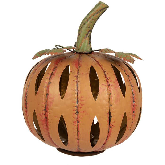 Clayre & Eef 6Y5615 Decoración Calabaza Ø 28x34 cm Naranja
