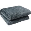 Clayre & Eef KT060.158G Plaid 180x200 cm Gris oscuro