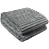Clayre & Eef KT060.158LG Plaid Gris 180x200 cm