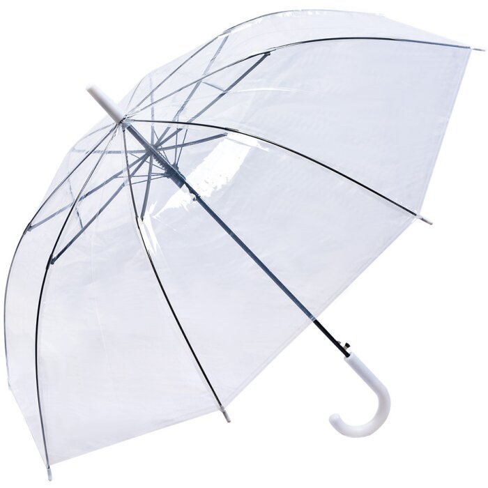 Juleeze JZUM0079W Paraguas 56 cm blanco transparente