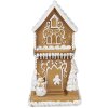 Clayre & Eef 6PR4193 Decoración Casa con LED Marrón Blanco 8x8x15 cm