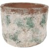 Clayre & Eef 6TE0530L Maceta Ø 18x15 cm Verde Vintage
