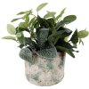 Clayre & Eef 6TE0530L Maceta Ø 18x15 cm Verde Vintage
