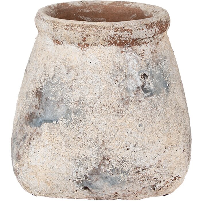 Clayre & Eef 6TE0532L Maceta Beige 18x18x17 cm