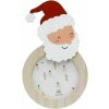 Deknudt S66FK1 Decoración navideña Papá Noel de madera naturaleza