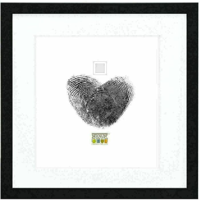 Deknudt S66KF2 Marco negro con paspartú blanco 30x30 cm 40x40 cm
