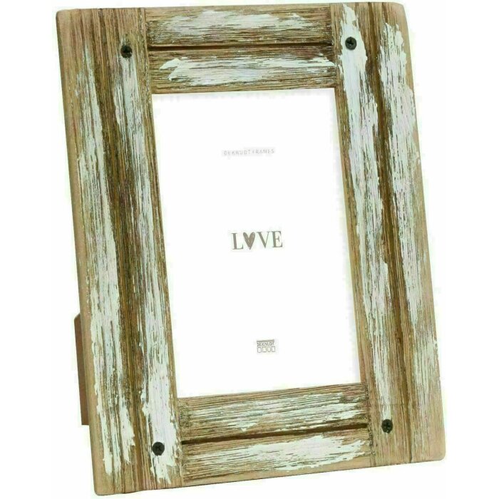 Deknudt S67UD1 marco de fotos driftwood blanco marrón natural 15,0x20,0 cm