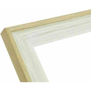 Deknudt S68VG1 marco de fotos blanco madera natural borde de color 40x60 cm