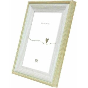 Deknudt S68VG1 marco de fotos blanco madera natural borde de color 40x60 cm