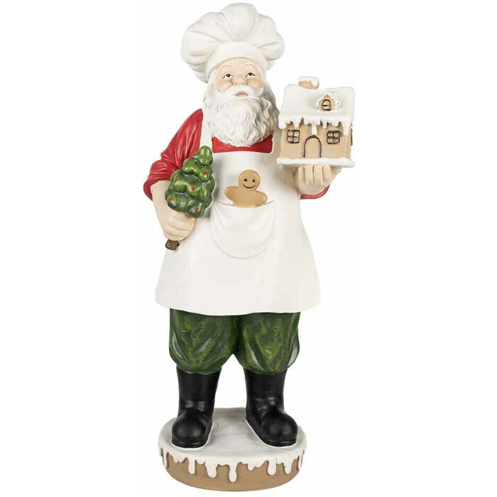Clayre & Eef 5PR0124GG Decoración Papá Noel 26x20x59 cm
