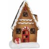 Clayre & Eef 6CE1771 Decoración navideña casa de jengibre 10x7x15 cm