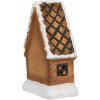Clayre & Eef 6CE1771 Decoración navideña casa de jengibre 10x7x15 cm