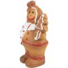 Clayre & Eef 6CE1774 Decoración navideña hombre de jengibre 9x6x15 cm