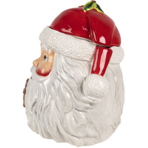 Clayre & Eef 6CE1856 Tarro con tapa 20x17x22 cm Papá Noel
