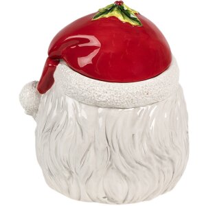 Clayre & Eef 6CE1856 Tarro con tapa 20x17x22 cm Papá Noel