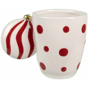 Clayre & Eef 6CEMU0162R Taza con asa de adorno...