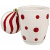 Clayre & Eef 6CEMU0162R Taza con asa de adorno navideño 350 ml