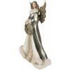 Clayre & Eef 6PR3958GG Ángel figura decorativa 15x10x24 cm