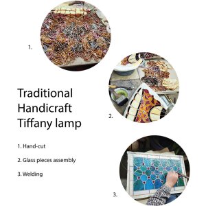 LumiLamp 5LL-5596 Pantalla Tiffany Ø 25x25 cm