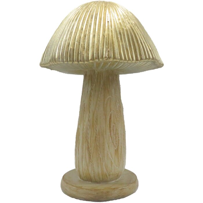 Clayre & Eef 6PR4156 Decoración Seta Ø 13x20 cm aspecto madera natural