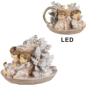 Clayre & Eef 6PR4164 Candelabro Ángel LED...