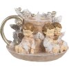 Clayre & Eef 6PR4164 Candelabro Ángel LED 14x13x10 cm