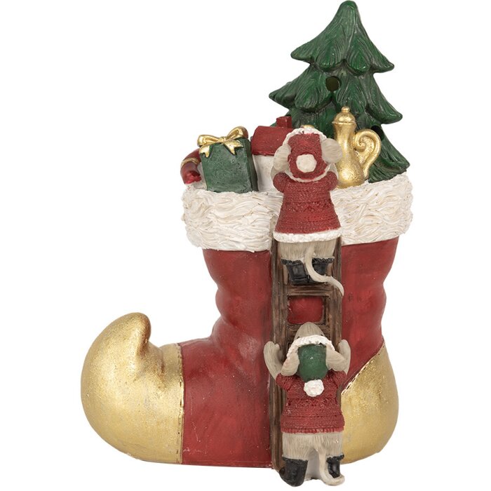 Clayre & Eef 6PR4176 Ratones con Botas Decoración LED 14x10x19 cm