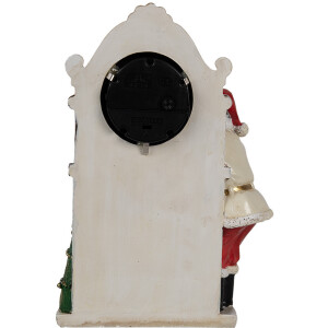 Clayre & Eef 6PR4180 Decoración Reloj Papá Noel 15x7x22 cm