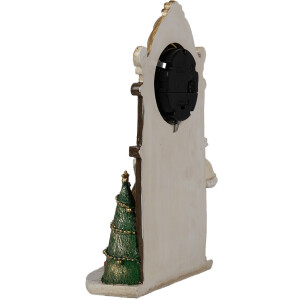 Clayre & Eef 6PR4180 Decoración Reloj Papá Noel 15x7x22 cm