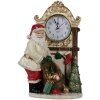 Clayre & Eef 6PR4180 Decoración Reloj Papá Noel 15x7x22 cm