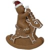 Clayre & Eef 6PR4195 Decoración hombre de jengibre ciervo figura balancín 11x5x12 cm