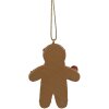Clayre & Eef 6PR4197 Etiqueta navideña hombre de jengibre 5x1x7 cm
