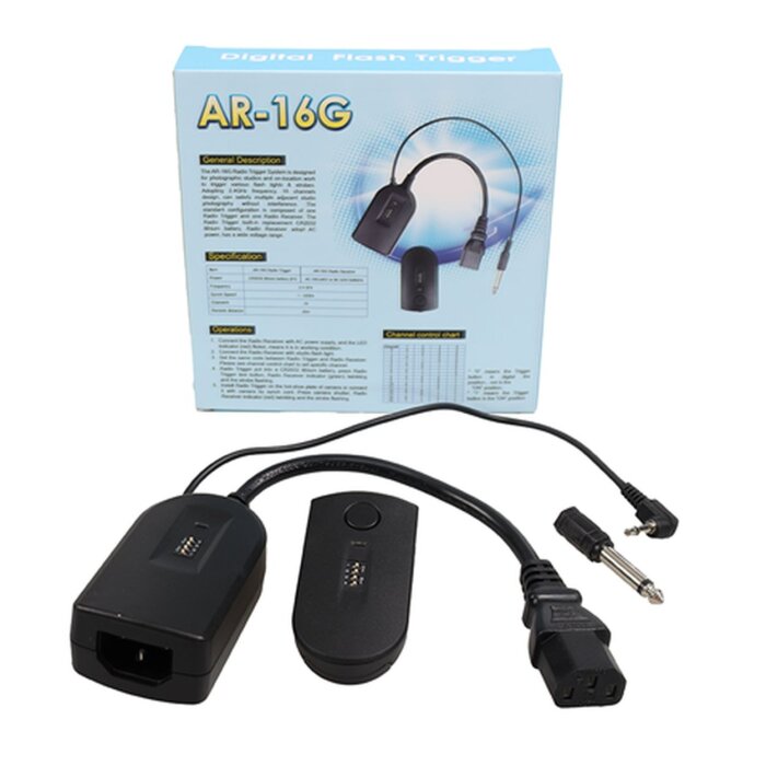 StudioKing Juego de disparadores de radio FAR-16G Negro