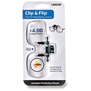 Lupa Carson 2x (+4,00 dioptrías) plegable con clip