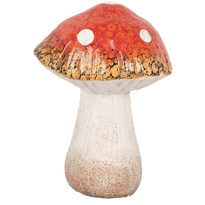 Clayre & Eef 6CE1754 Decoración Champiñón 9x8x12 cm