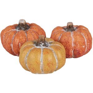 Clayre & Eef 6CE1781 Decoración Calabaza Set 3...